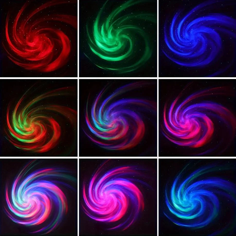 LED Galaxy Projector - Colorful Sky Night Light for Kids' Room