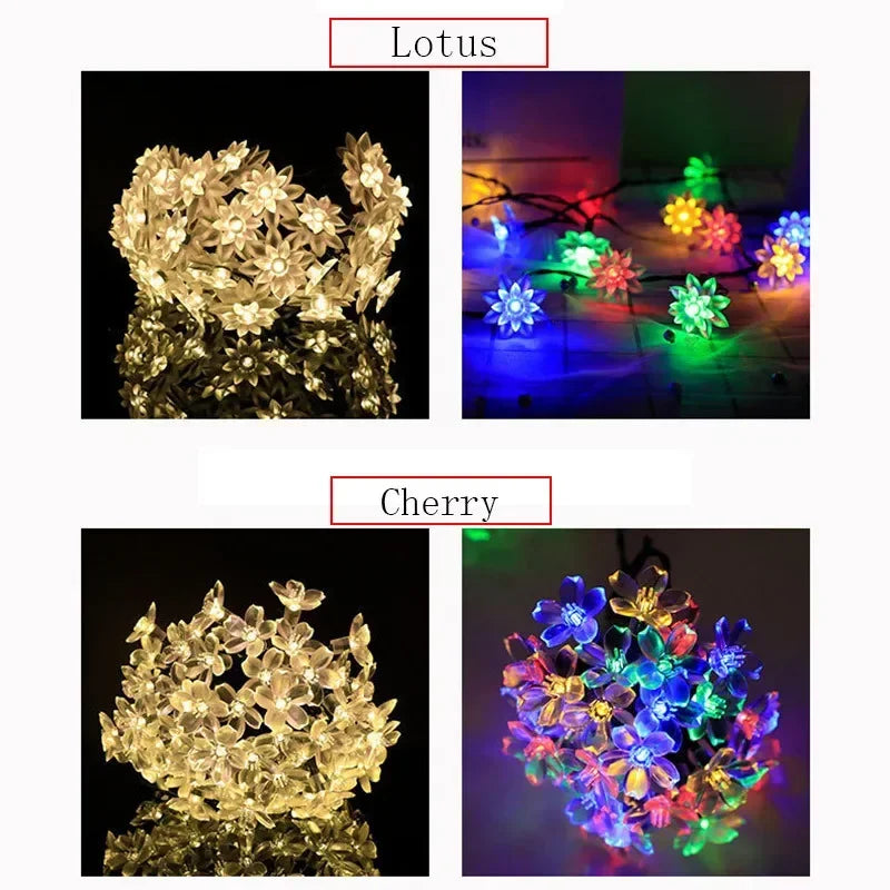 BlossomGlow β Solar-Powered Cherry Blossom Lights