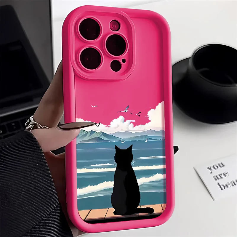 Cartoon Lovely Cat Phone Case