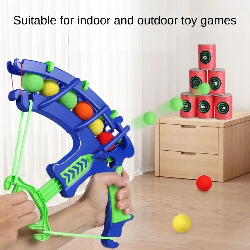 Montessori Throw Sport Slingshot Target Sticky Ball Dartboard Basketball Board Games Educational Children's Outdoor Game Toy