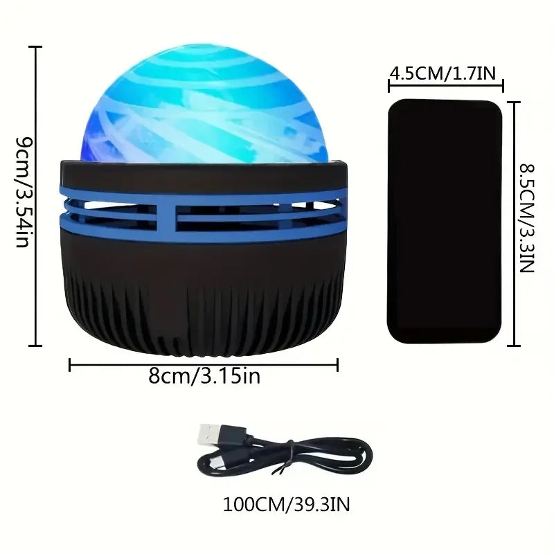 LED Galaxy Projector - Colorful Sky Night Light for Kids' Room