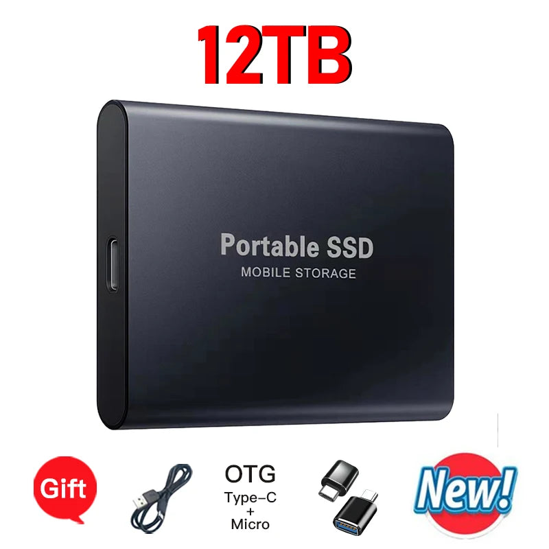 High-speed External Hard Drive 1TB - 64TB Portable Type-C Interface 3.1 UK Seller