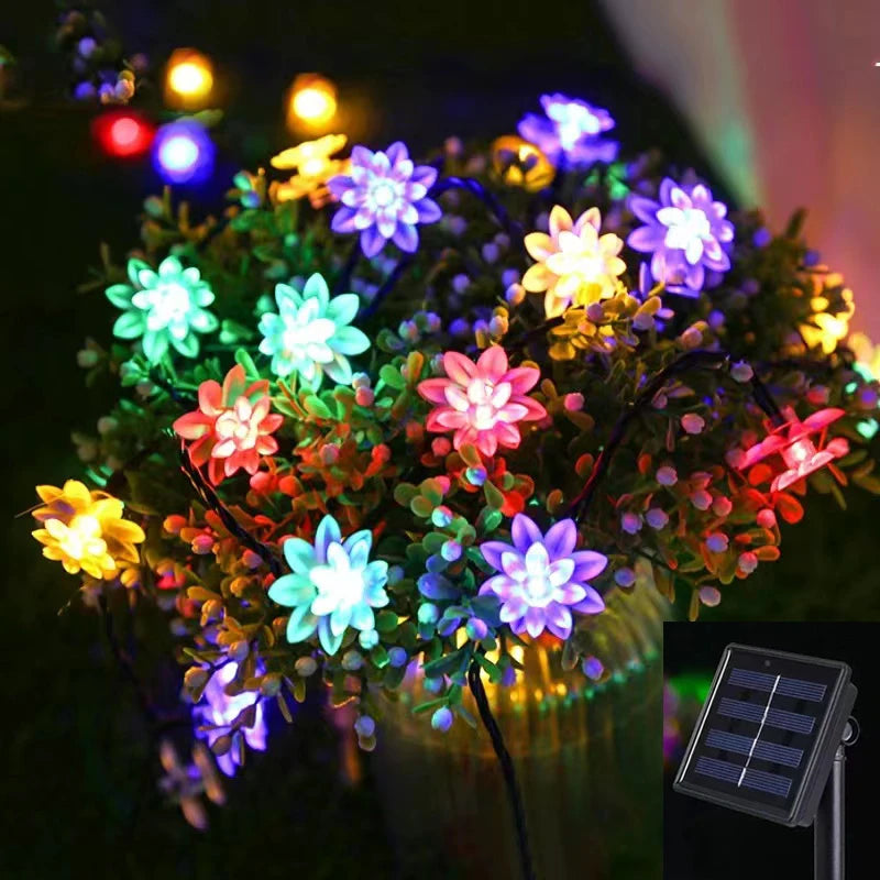 BlossomGlow β Solar-Powered Cherry Blossom Lights