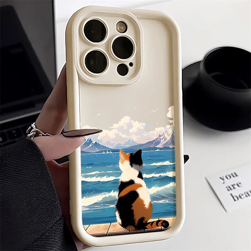 Cartoon Lovely Cat Phone Case