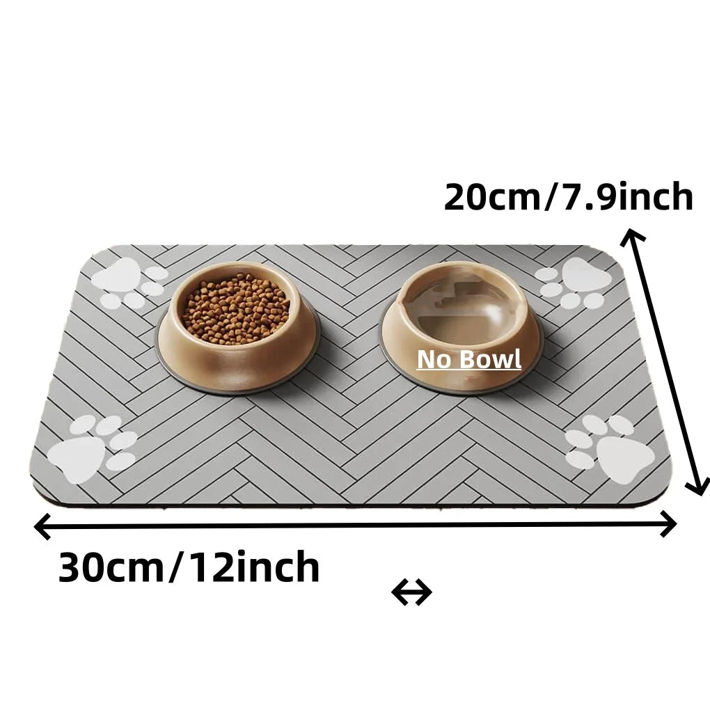 Absorbent Pet Placemat For Food And Water Bowls