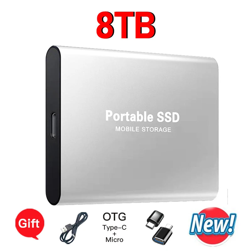 High-speed External Hard Drive 1TB - 64TB Portable Type-C Interface 3.1 UK Seller