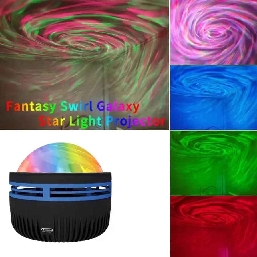 LED Galaxy Projector - Colorful Sky Night Light for Kids' Room