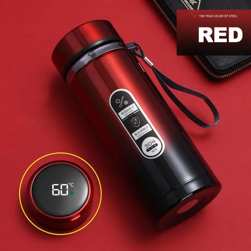 500ml–1L Stainless Steel Thermos Bottle – LED Temperature Display Vacuum Flask