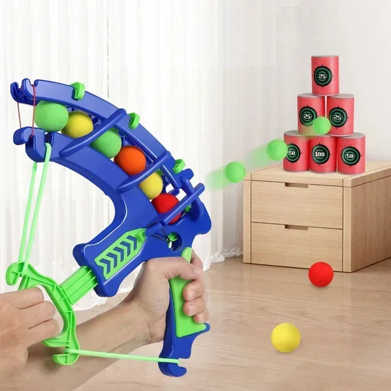 Montessori Throw Sport Slingshot Target Sticky Ball Dartboard Basketball Board Games Educational Children's Outdoor Game Toy