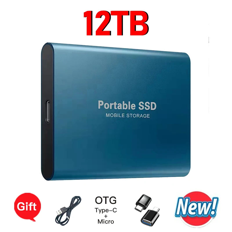 High-speed External Hard Drive 1TB - 64TB Portable Type-C Interface 3.1 UK Seller