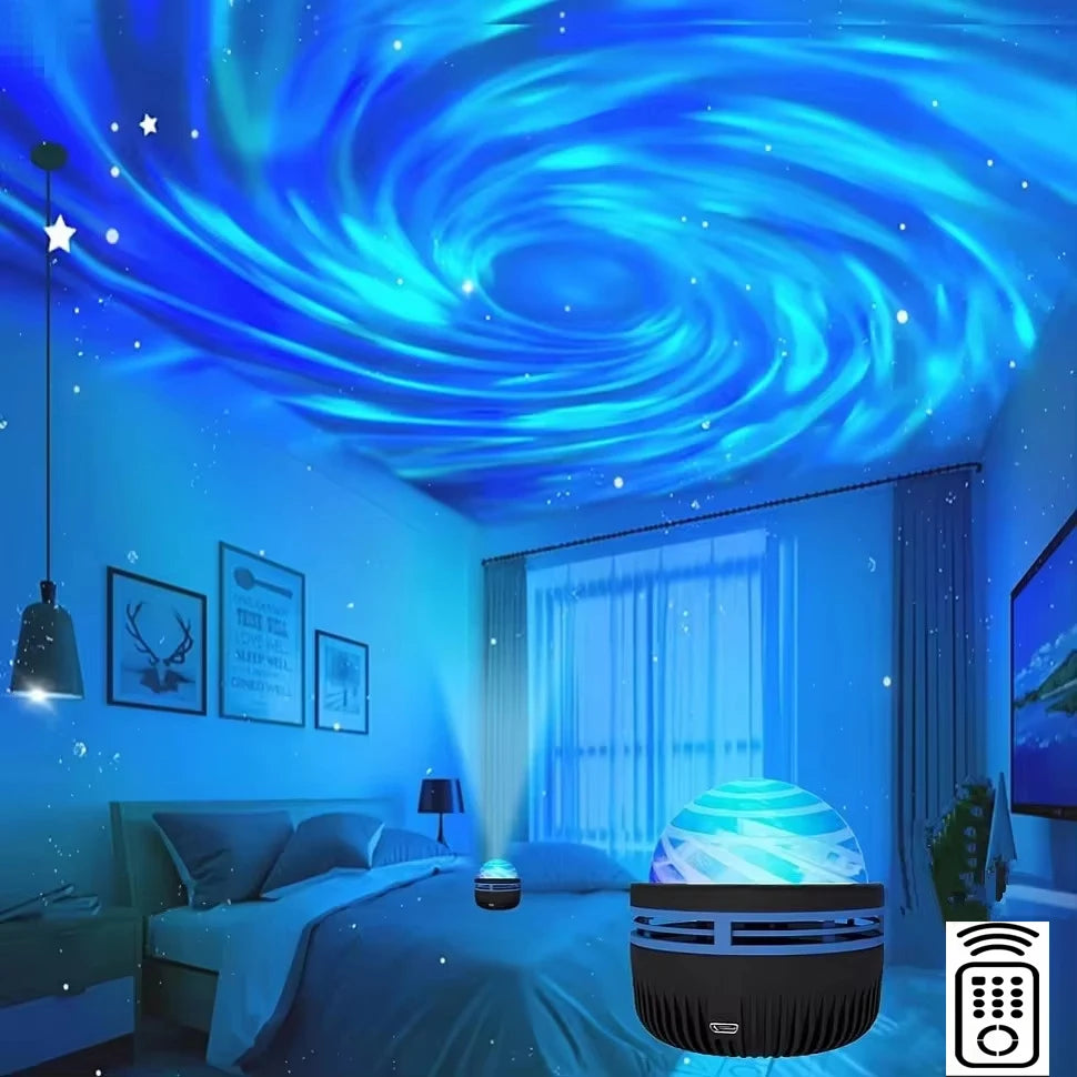 LED Galaxy Projector - Colorful Sky Night Light for Kids' Room