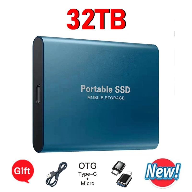 High-speed External Hard Drive 1TB - 64TB Portable Type-C Interface 3.1 UK Seller