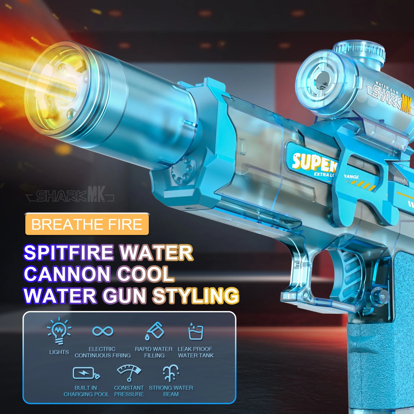 2025 NEW Electric Automatic Water Toy Gun High Powered Water Guns for Adults Kids Without Leaks Water Perfect Pool Toy Water Gun