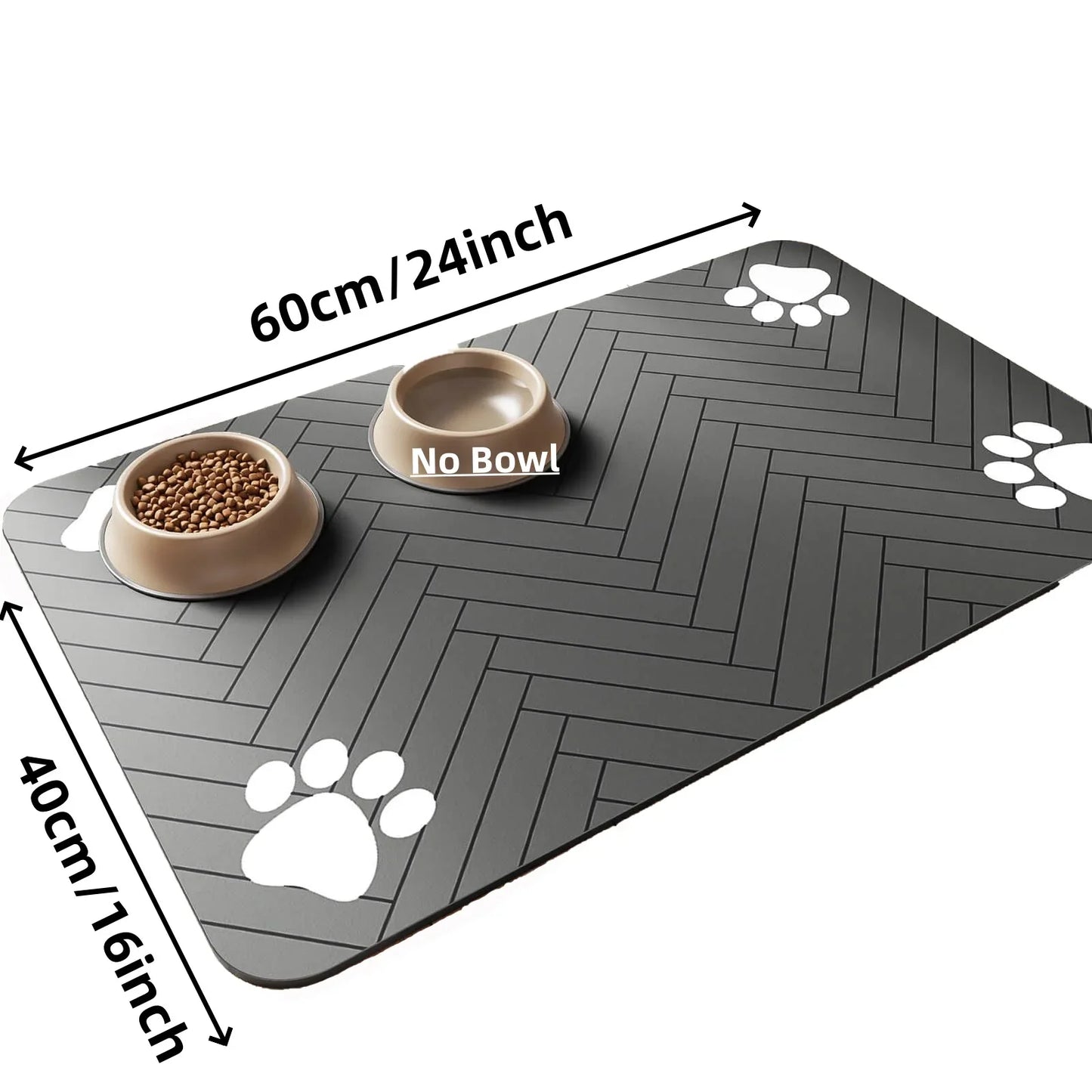 Absorbent Pet Placemat For Food And Water Bowls