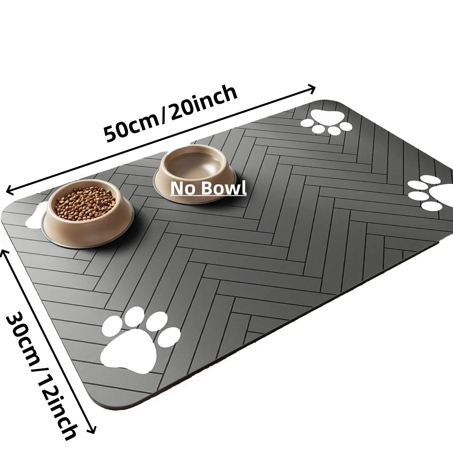 Absorbent Pet Placemat For Food And Water Bowls