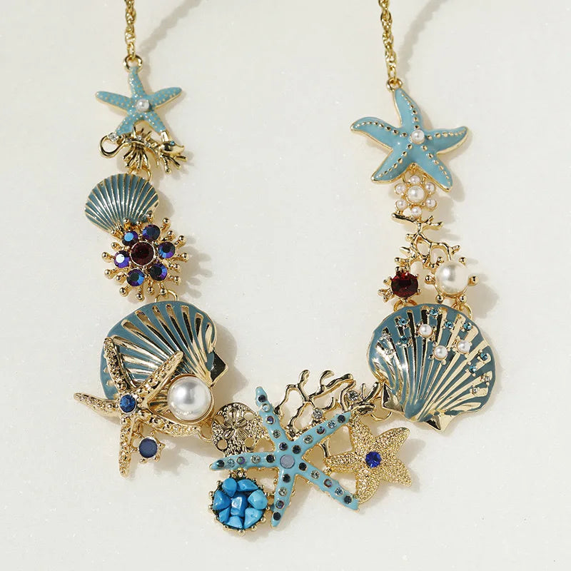 Ocean Elegance – Shell & Pearl Necklace