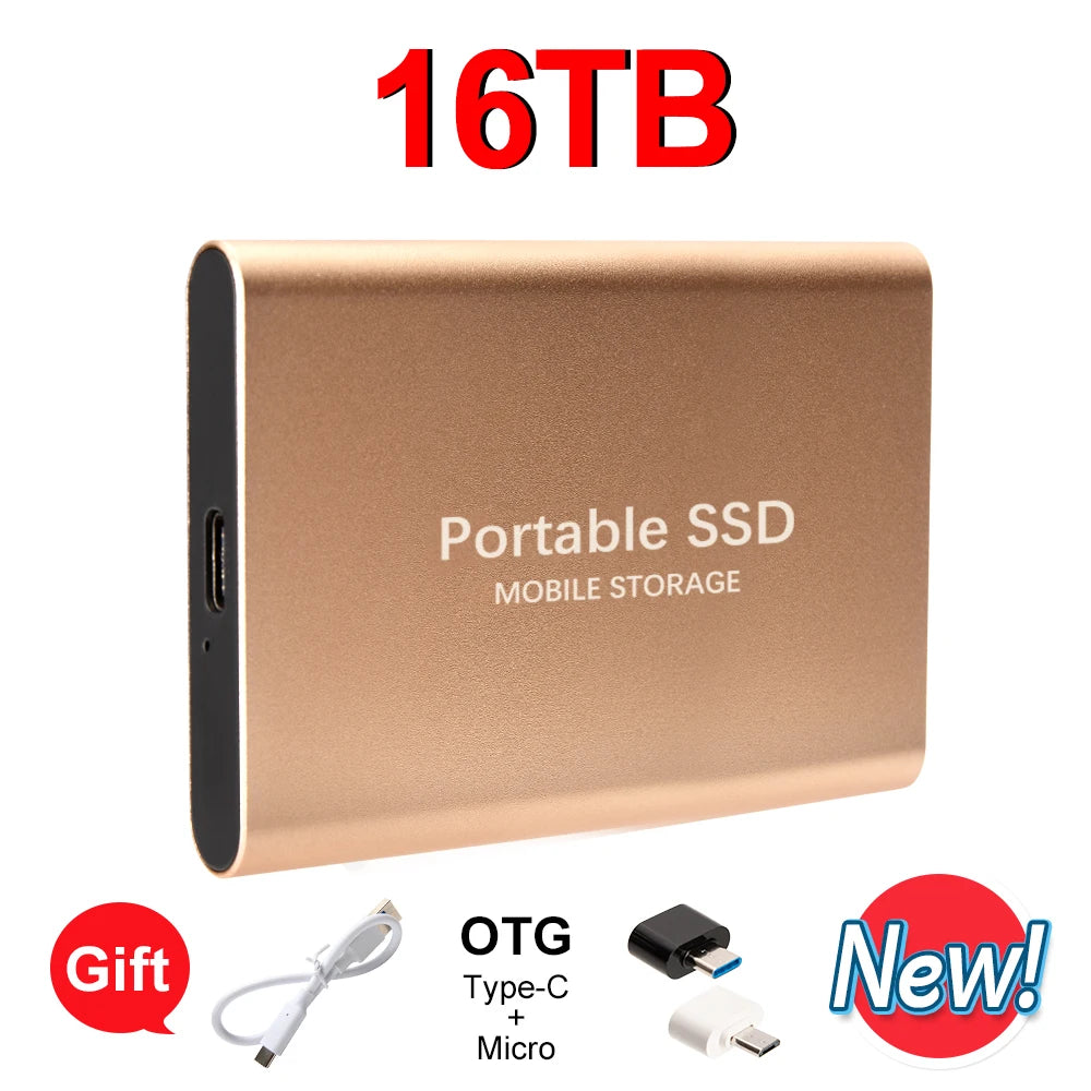 High-speed External Hard Drive 1TB - 64TB Portable Type-C Interface 3.1 UK Seller