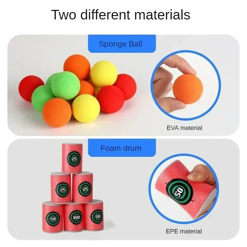 Montessori Throw Sport Slingshot Target Sticky Ball Dartboard Basketball Board Games Educational Children's Outdoor Game Toy