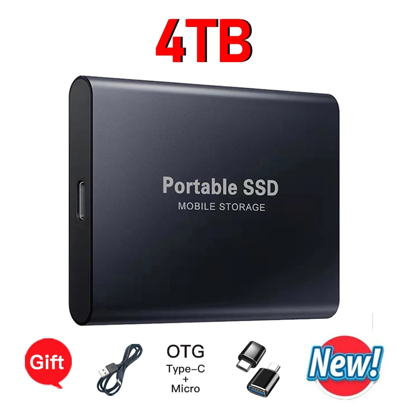 High-speed External Hard Drive 1TB - 64TB Portable Type-C Interface 3.1 UK Seller