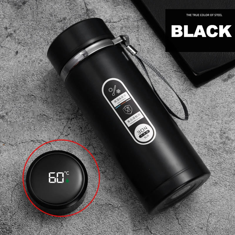 500ml–1L Stainless Steel Thermos Bottle – LED Temperature Display Vacuum Flask