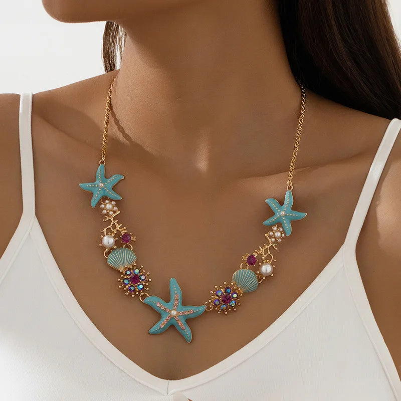 Ocean Elegance – Shell & Pearl Necklace