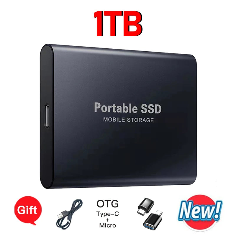 High-speed External Hard Drive 1TB - 64TB Portable Type-C Interface 3.1 UK Seller