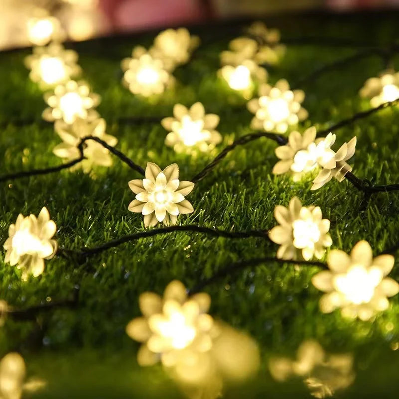 BlossomGlow β Solar-Powered Cherry Blossom Lights