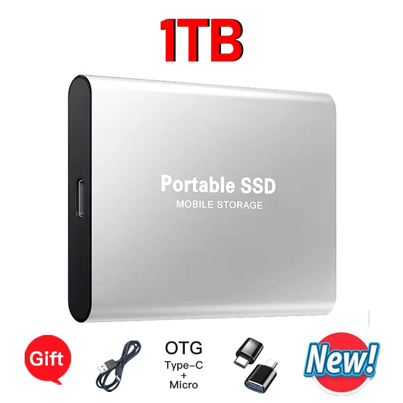 High-speed External Hard Drive 1TB - 64TB Portable Type-C Interface 3.1 UK Seller