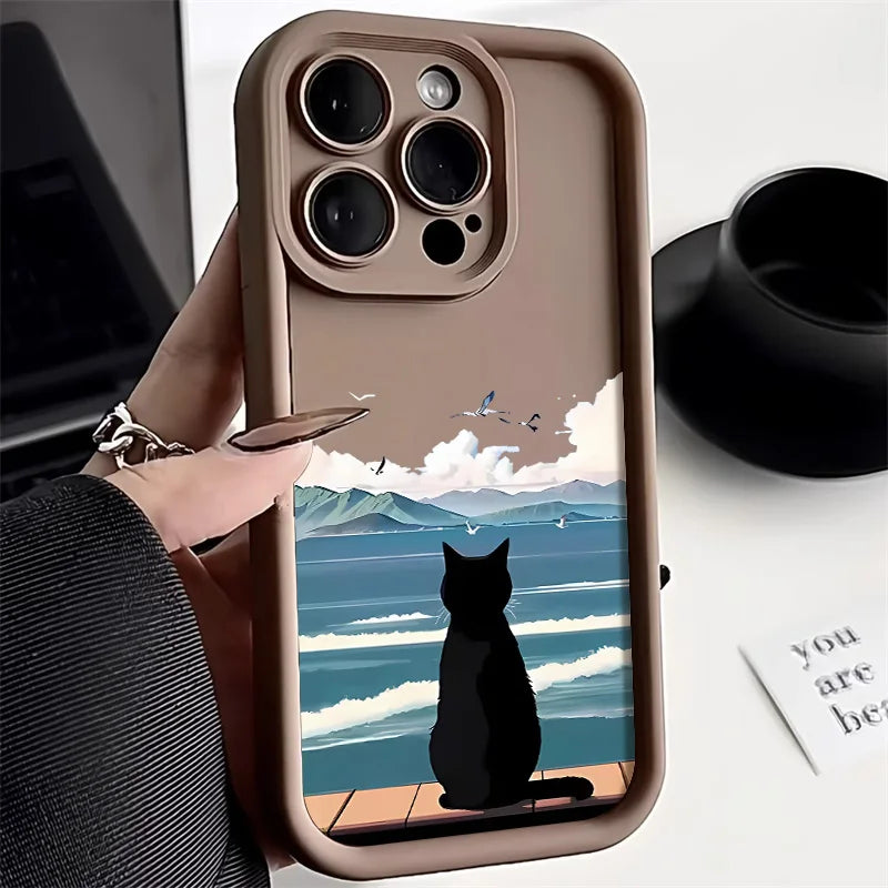 Cartoon Lovely Cat Phone Case
