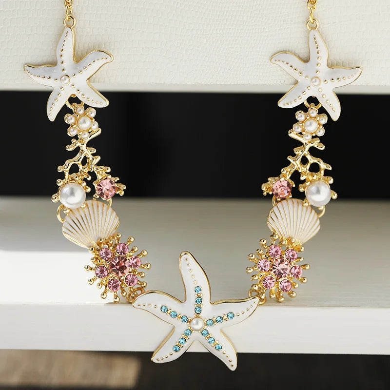 Ocean Elegance – Shell & Pearl Necklace
