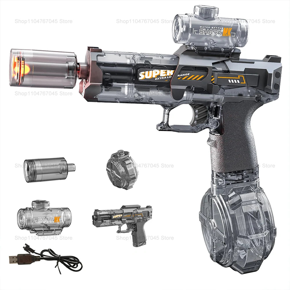 2025 NEW Electric Automatic Water Toy Gun High Powered Water Guns for Adults Kids Without Leaks Water Perfect Pool Toy Water Gun