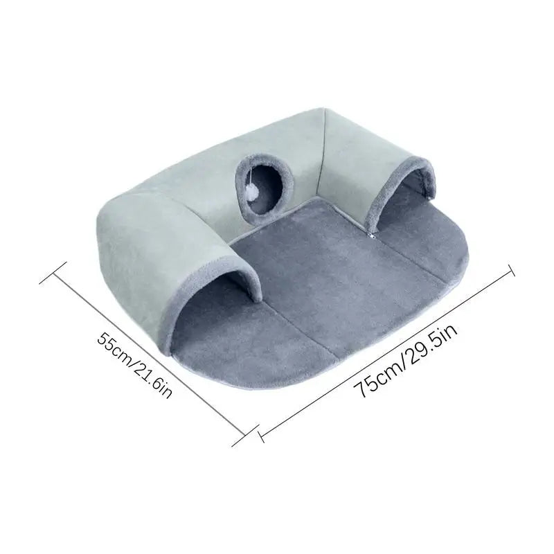 Cat Tunnel Bed | 3-in-1 Cat Tunnel Bed | Trendi-Den