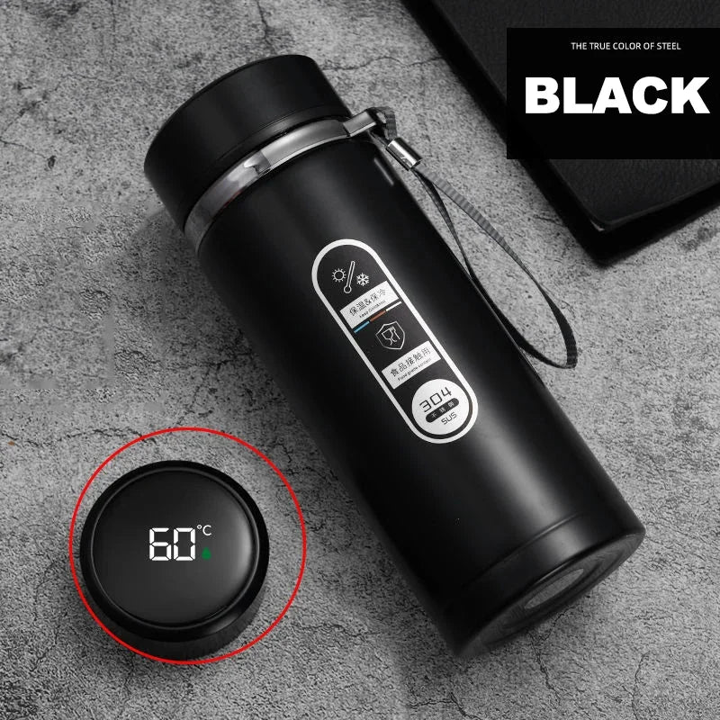 500ml–1L Stainless Steel Thermos Bottle – LED Temperature Display Vacuum Flask