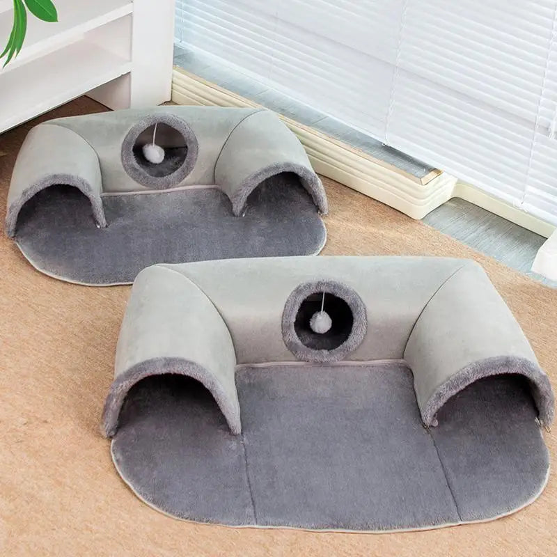 Cat Tunnel Bed | 3-in-1 Cat Tunnel Bed | Trendi-Den