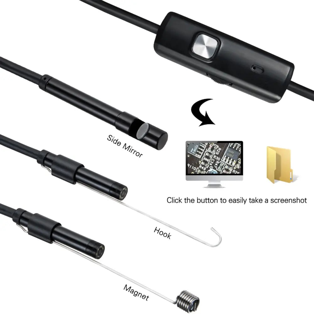Endoscope Camera IP67 Waterproof 6 LEDs Adjustable USB 7.0MM TYPE-C