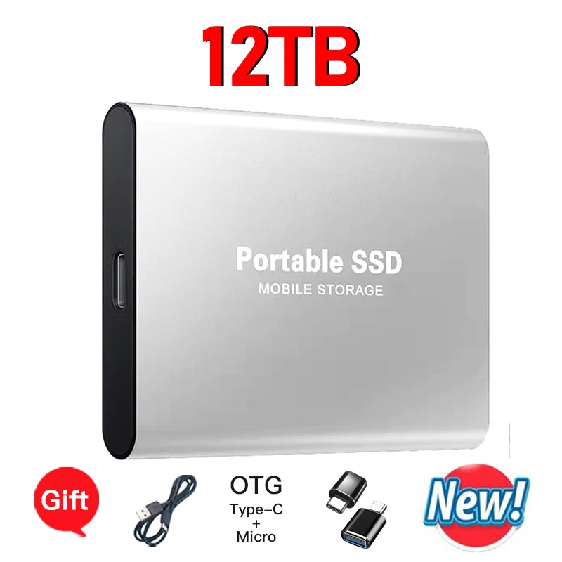 High-speed External Hard Drive 1TB - 64TB Portable Type-C Interface 3.1 UK Seller
