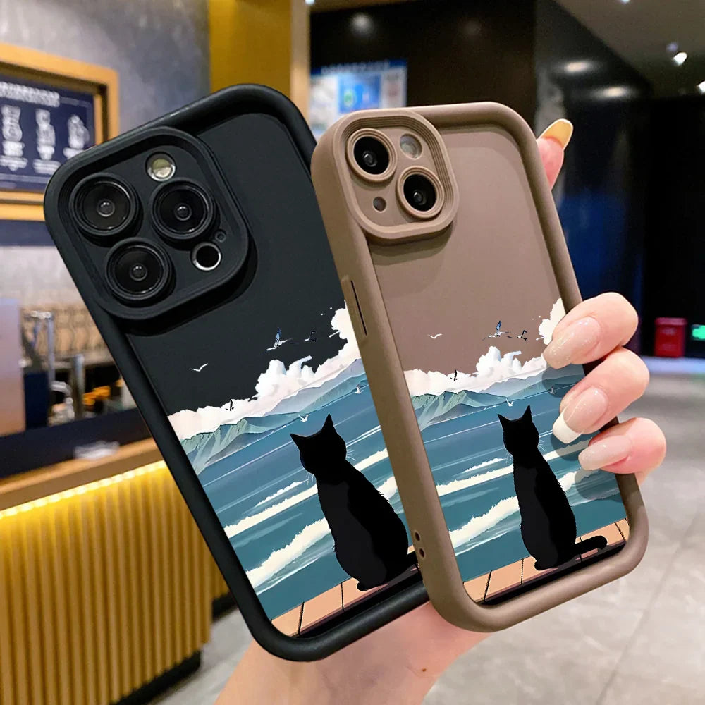 Cartoon Lovely Cat Phone Case
