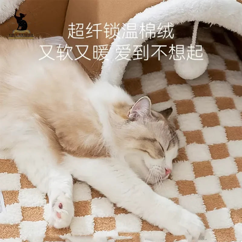Cat Play Tunnel | Cat Tunnel Bed | Cat Long Play Tunnel | Trendi-Den