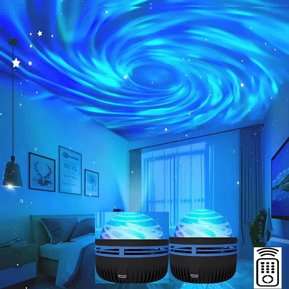LED Galaxy Projector - Colorful Sky Night Light for Kids' Room