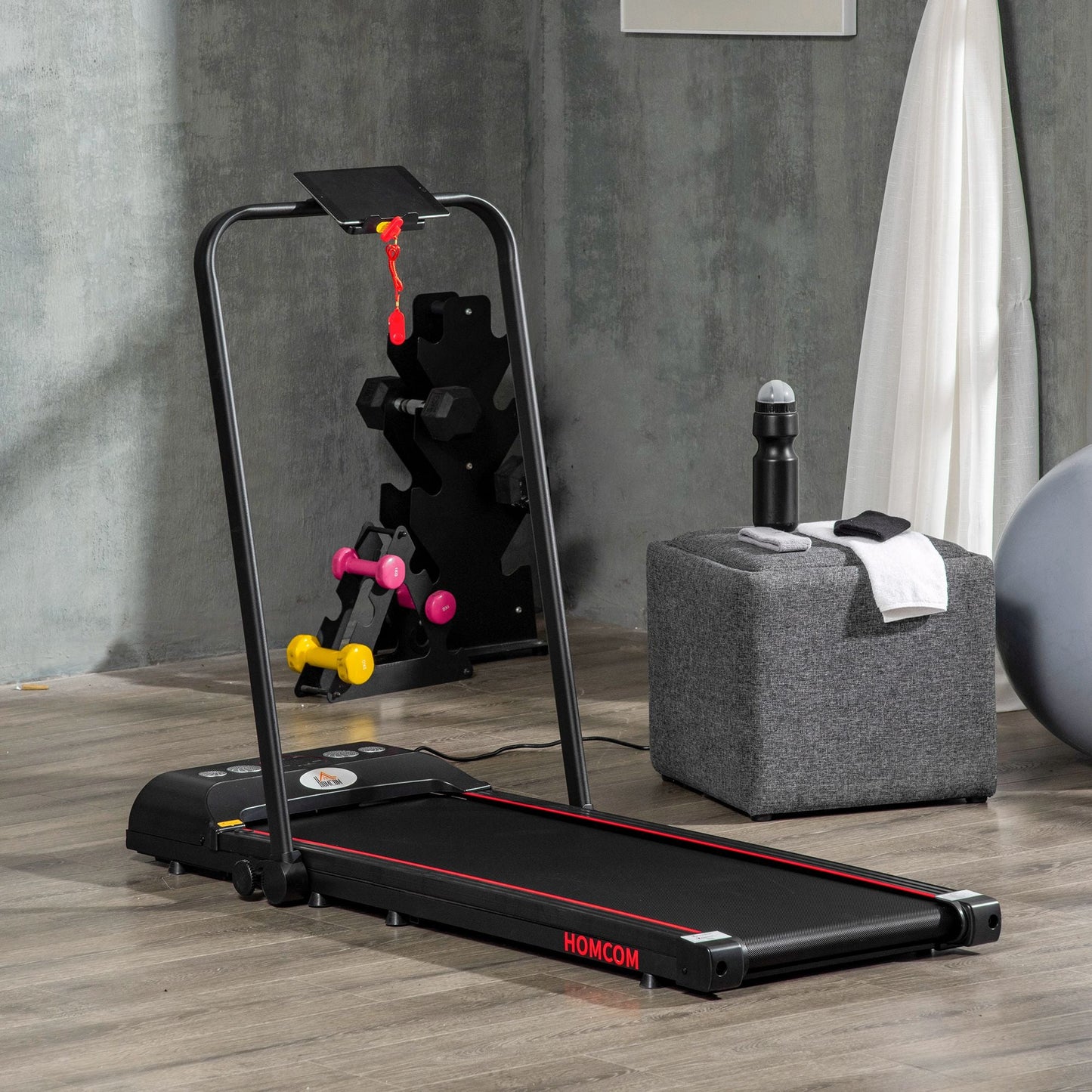 Folding Walking Treadmill for Home, Office, Fitness Studio, Training Room Aerobic Walking Exercise Machine LED Display-1