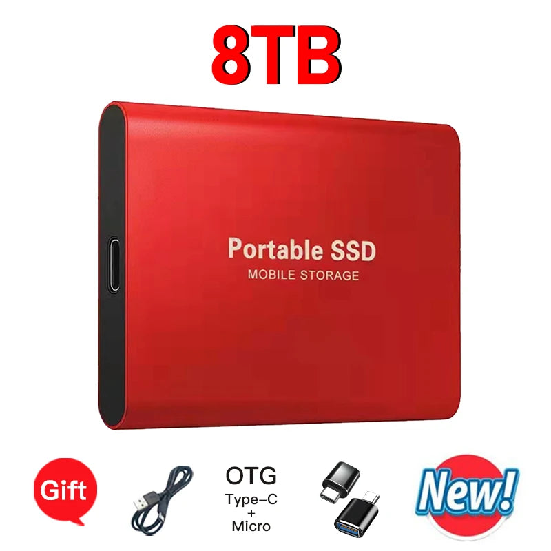 High-speed External Hard Drive 1TB - 64TB Portable Type-C Interface 3.1 UK Seller