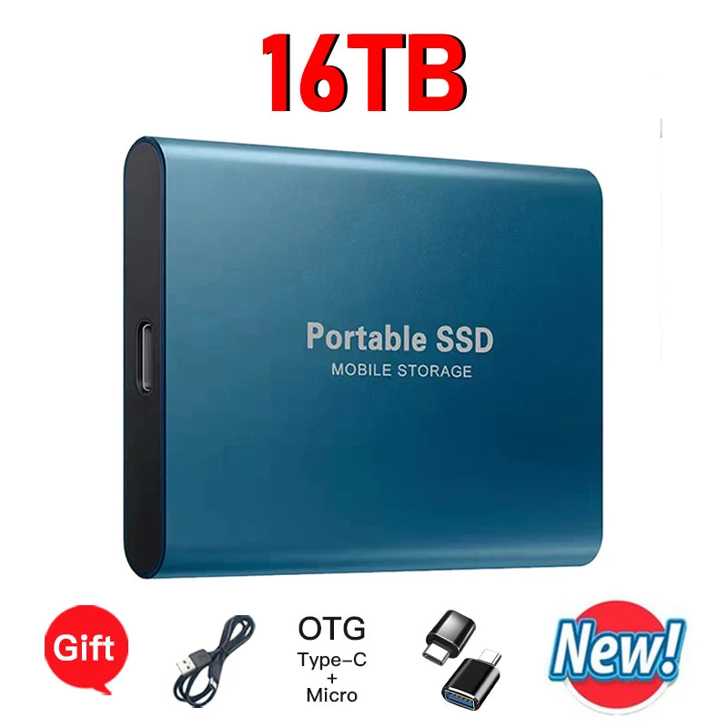 High-speed External Hard Drive 1TB - 64TB Portable Type-C Interface 3.1 UK Seller