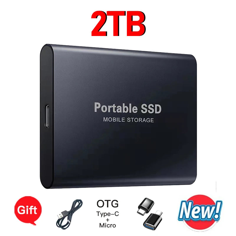 High-speed External Hard Drive 1TB - 64TB Portable Type-C Interface 3.1 UK Seller