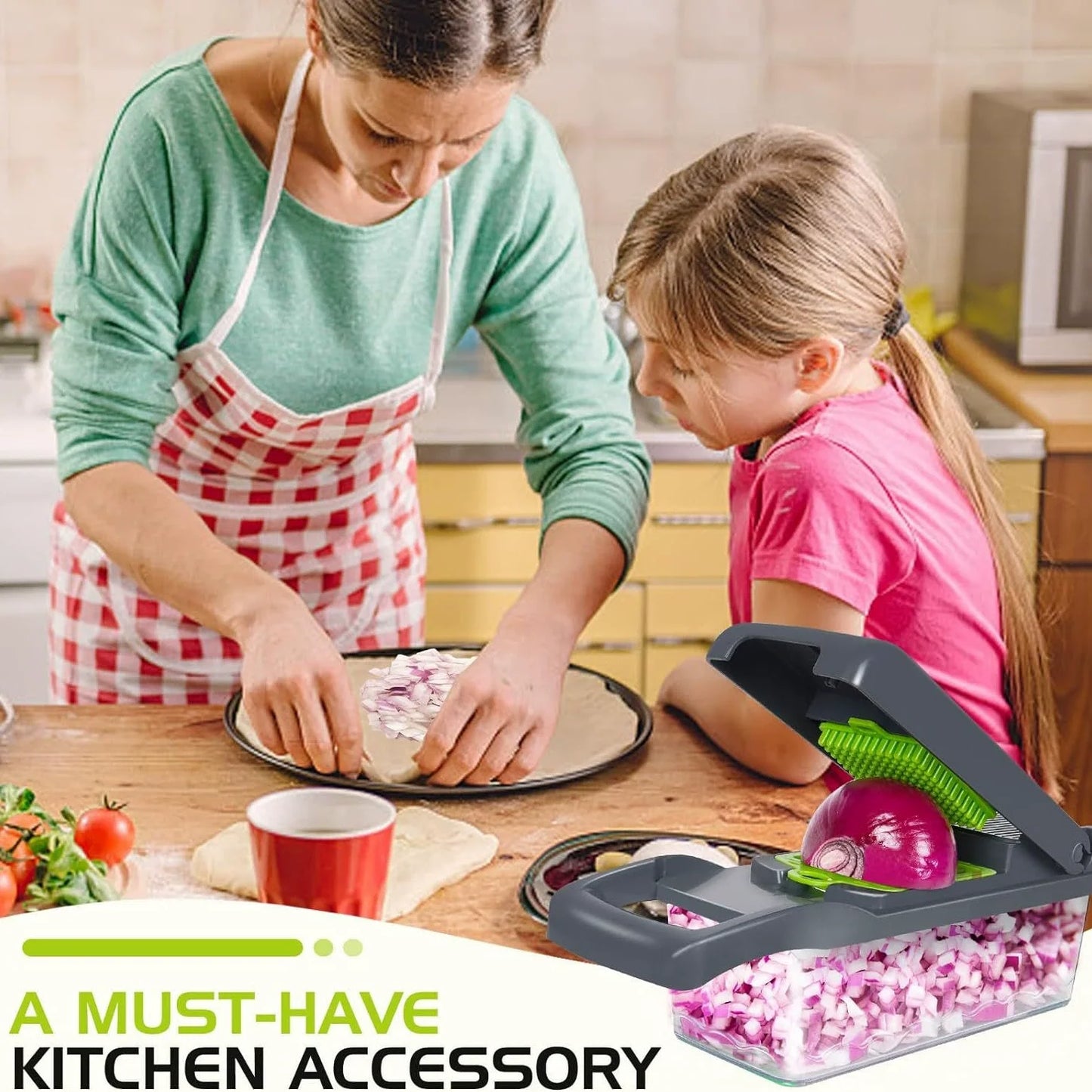 14/16 IN 1 Slicer Vegetable Food Chopper Vegetable Cutter Tomato Carrot Grater Cheese French Onion Shredders Kitchen Tool