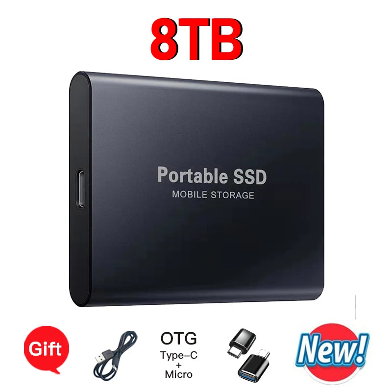High-speed External Hard Drive 1TB - 64TB Portable Type-C Interface 3.1 UK Seller