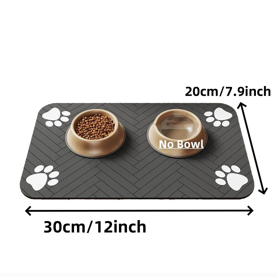 Absorbent Pet Placemat For Food And Water Bowls
