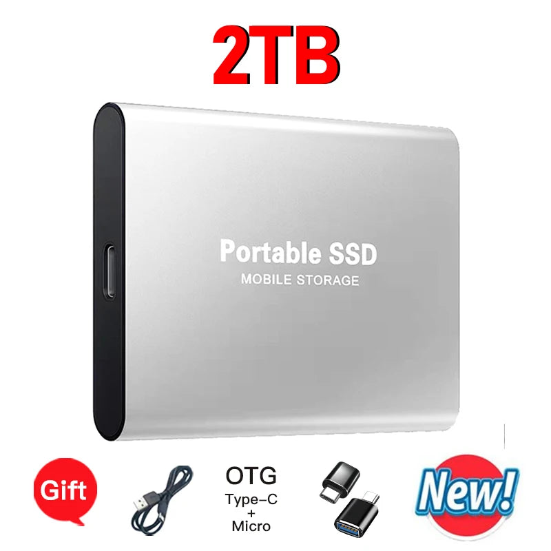 High-speed External Hard Drive 1TB - 64TB Portable Type-C Interface 3.1 UK Seller