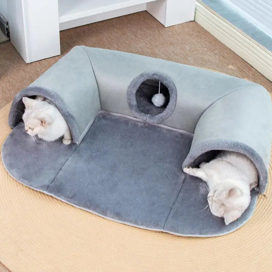 Cat Tunnel Bed | 3-in-1 Cat Tunnel Bed | Trendi-Den