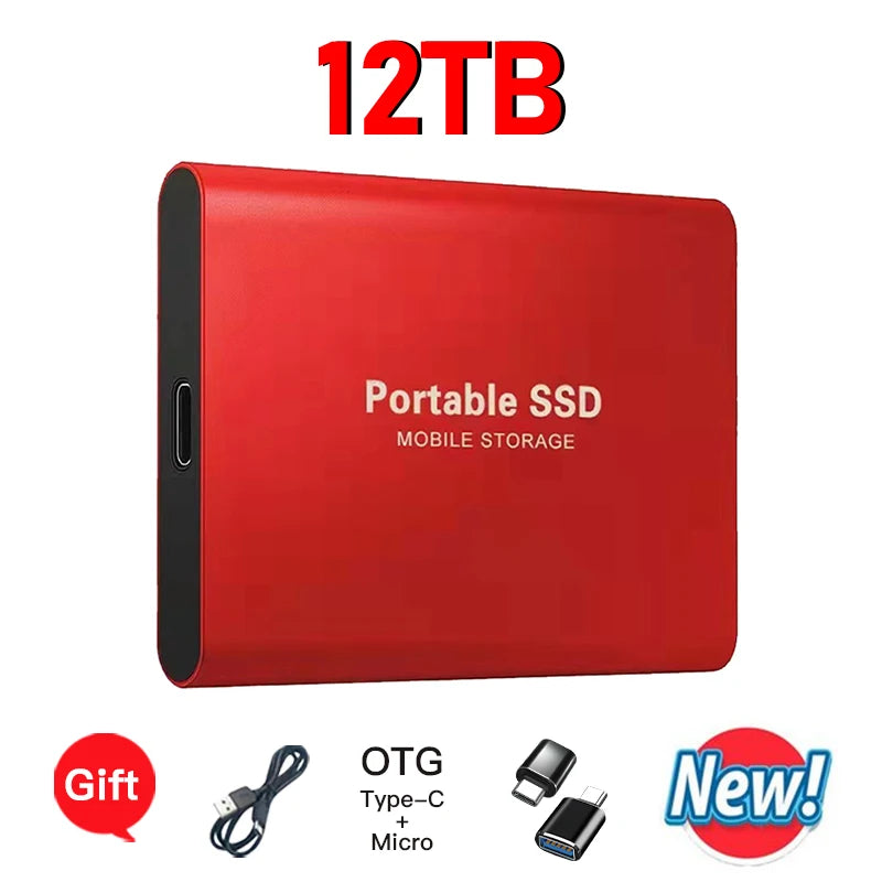 High-speed External Hard Drive 1TB - 64TB Portable Type-C Interface 3.1 UK Seller