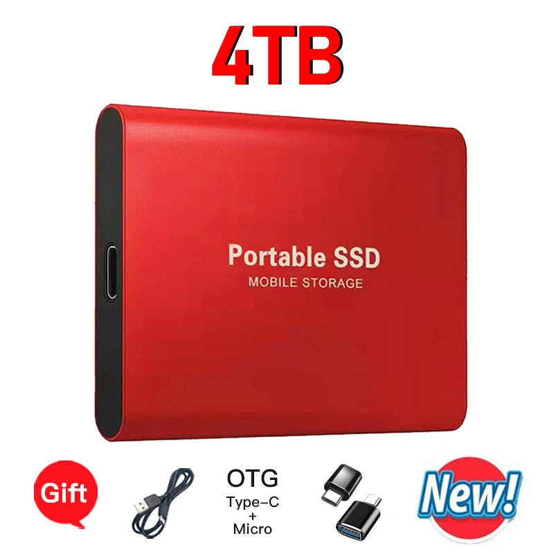 High-speed External Hard Drive 1TB - 64TB Portable Type-C Interface 3.1 UK Seller